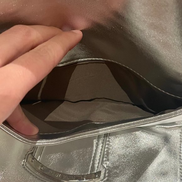 Silver Nine West Clutch - Picture 8 of 10